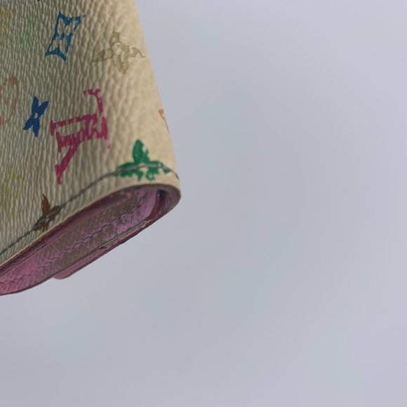 Authentic Louis Vuitton White Multicolor Key Case - Picture 5 of 16